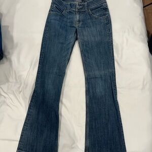 CAbi Women's Flare Jeans in Classic Blue